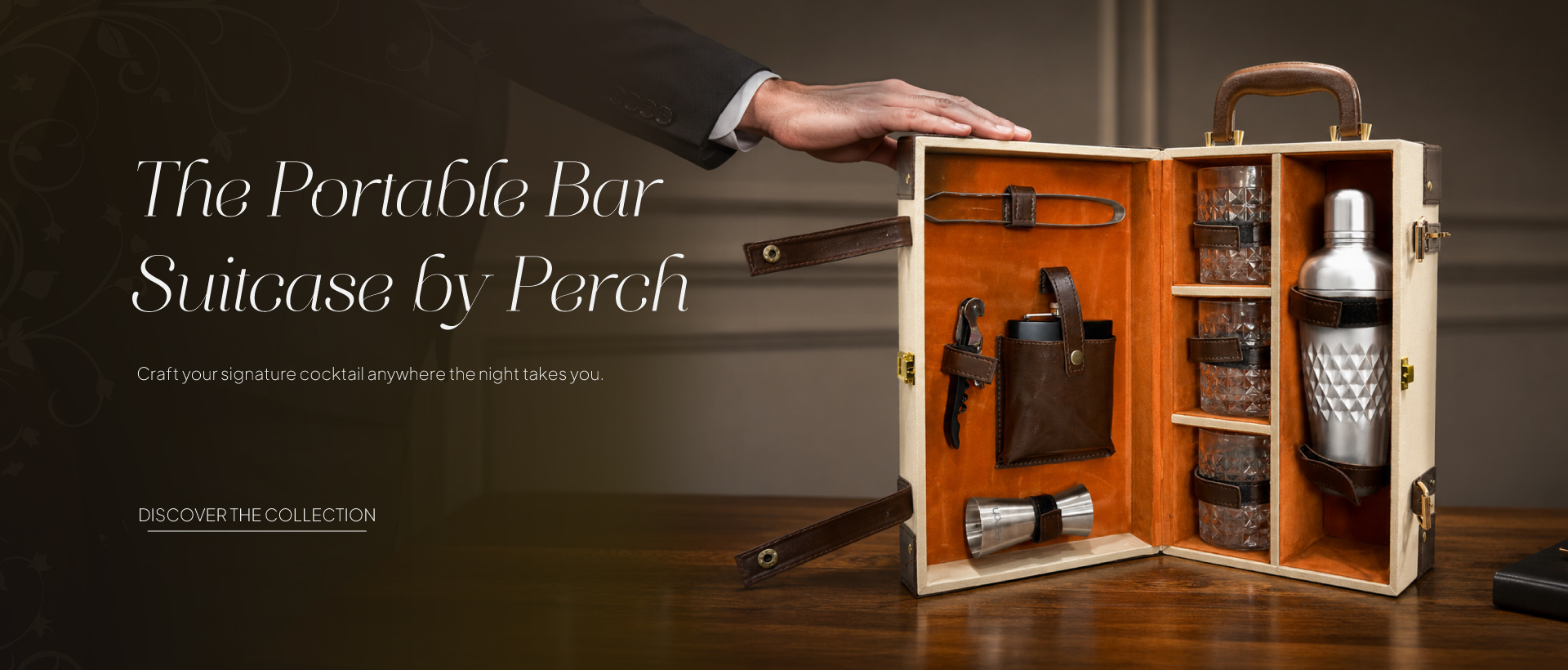 White Brown Suitcase