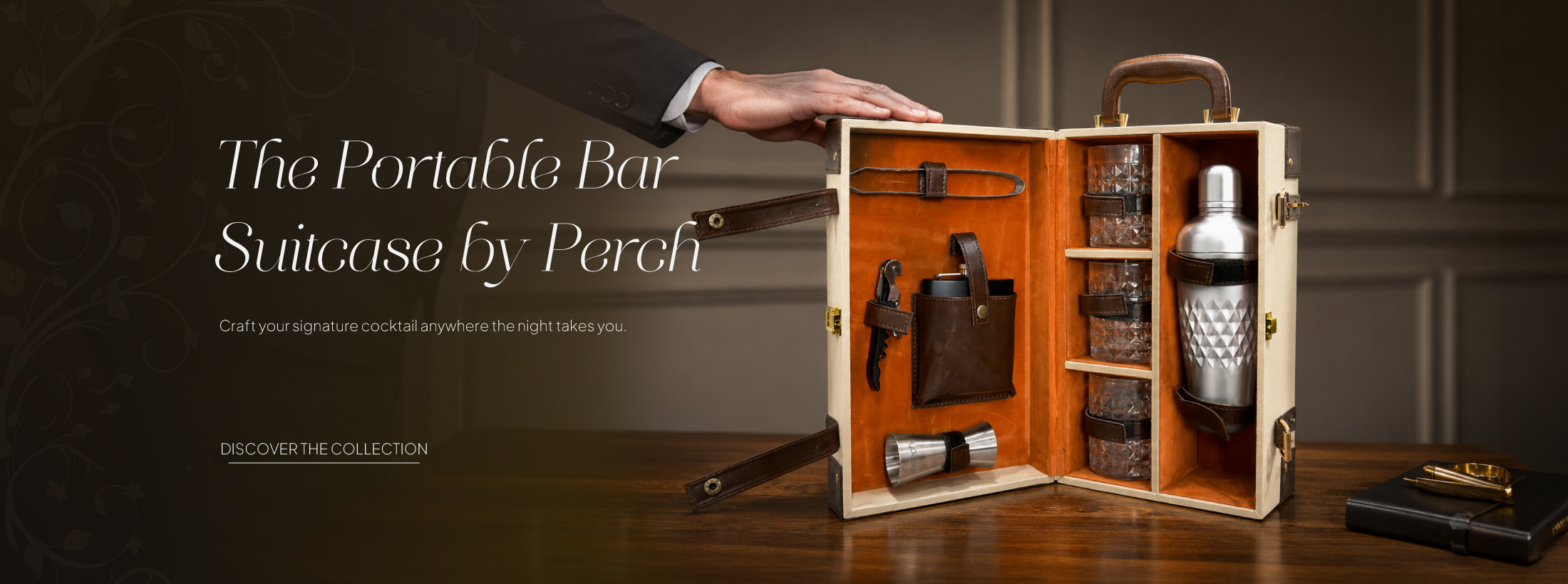 White Brown Suitcase