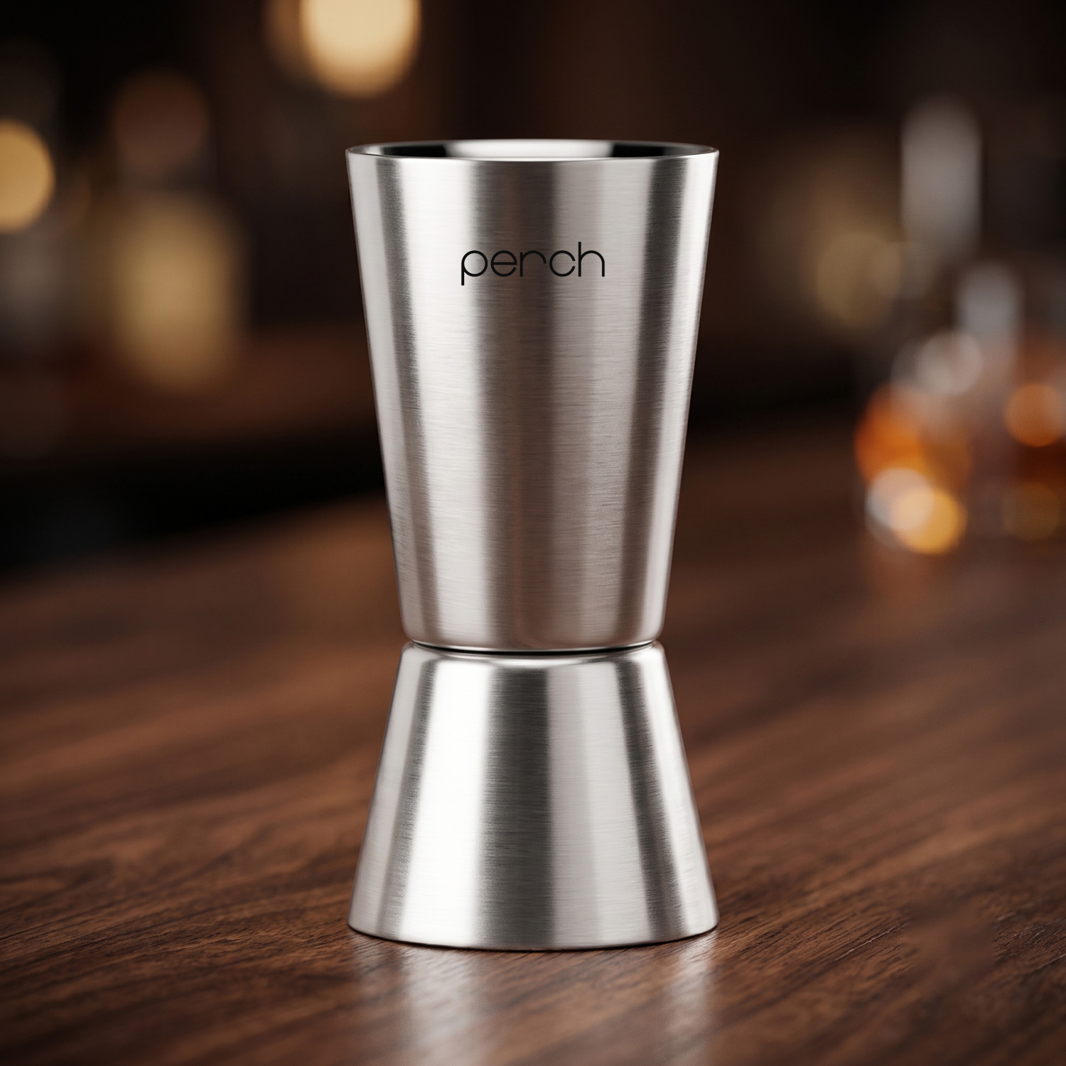 Jigger for Cocktails, Mocktails & Beverages – Double Sided Measuring Tool – Silver