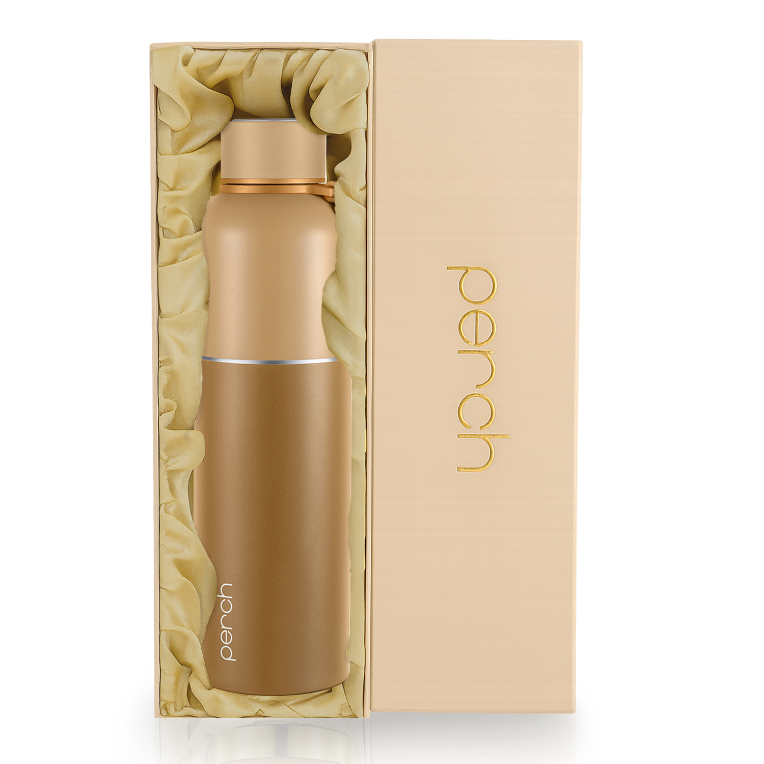 Zenith Insulated 1Ltr Water Bottle with Gift Box, Amber Brown