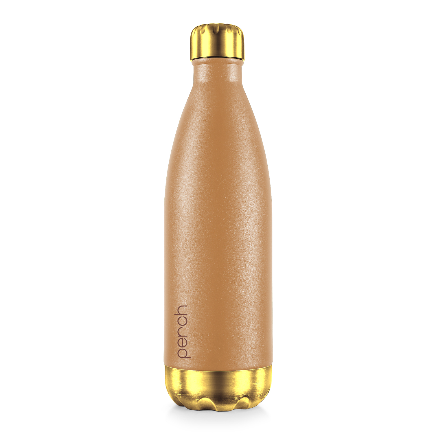 Retro 980ml Vacuum Insulated Stainless Steel Water Bottle, Golden-Amber