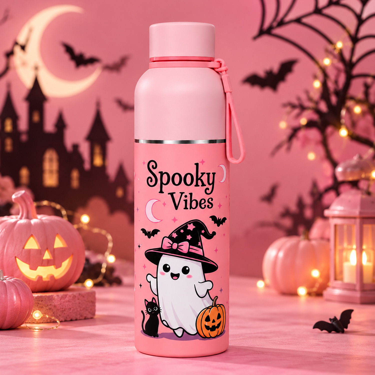 Zenith 1L Insulated Water Bottle – Spooky Vibes Edition