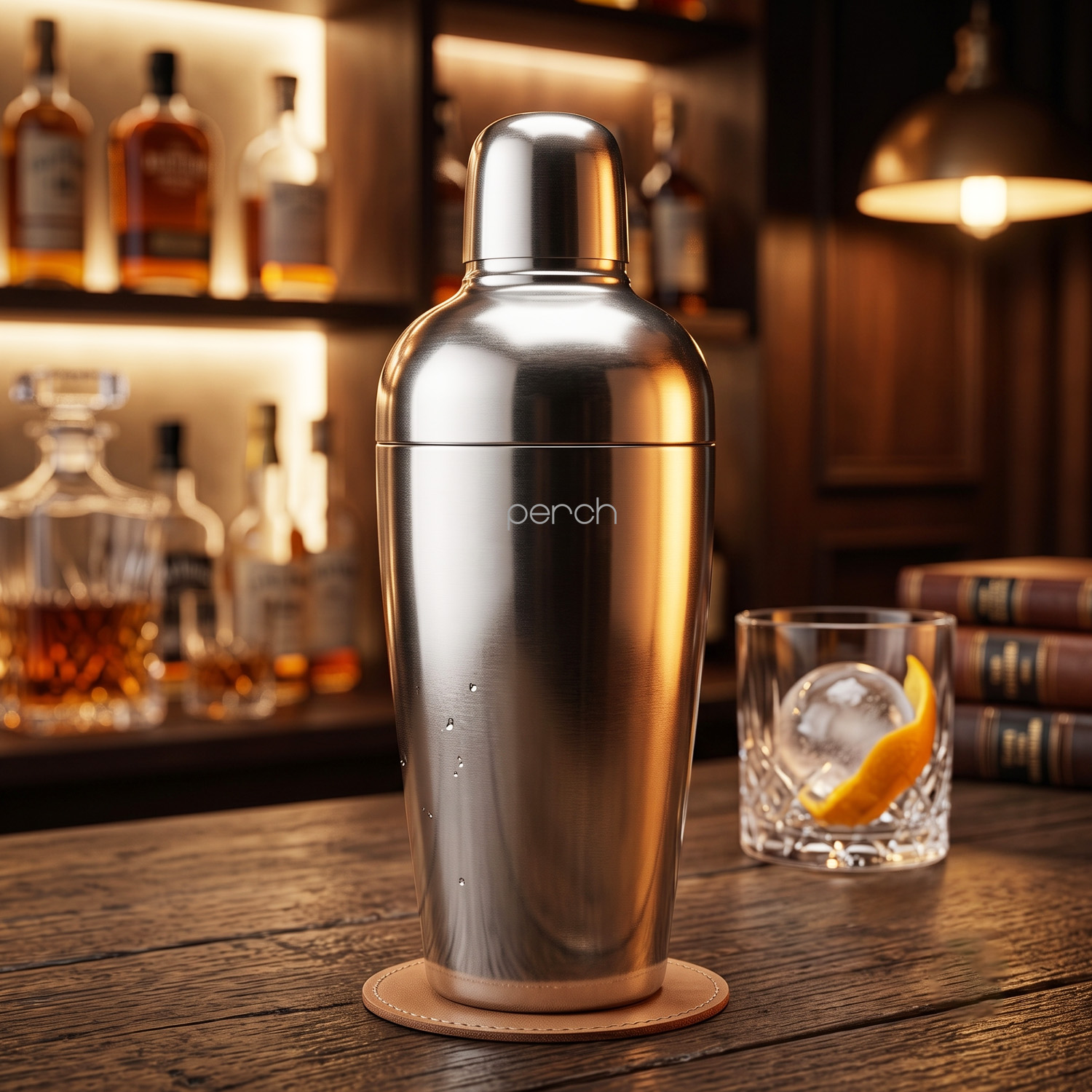 Cocktail Shaker for Cocktails & Mocktails – Stainless Steel Bar Shaker for Mixing Drinks – Silver