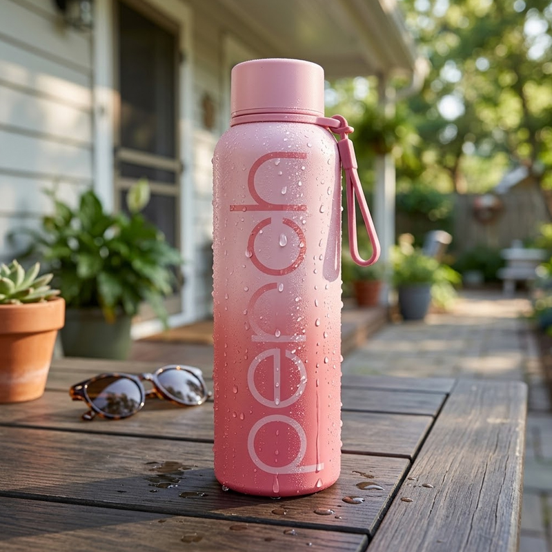 Zion Insulated 720ml Water Bottle, Cotton Candy