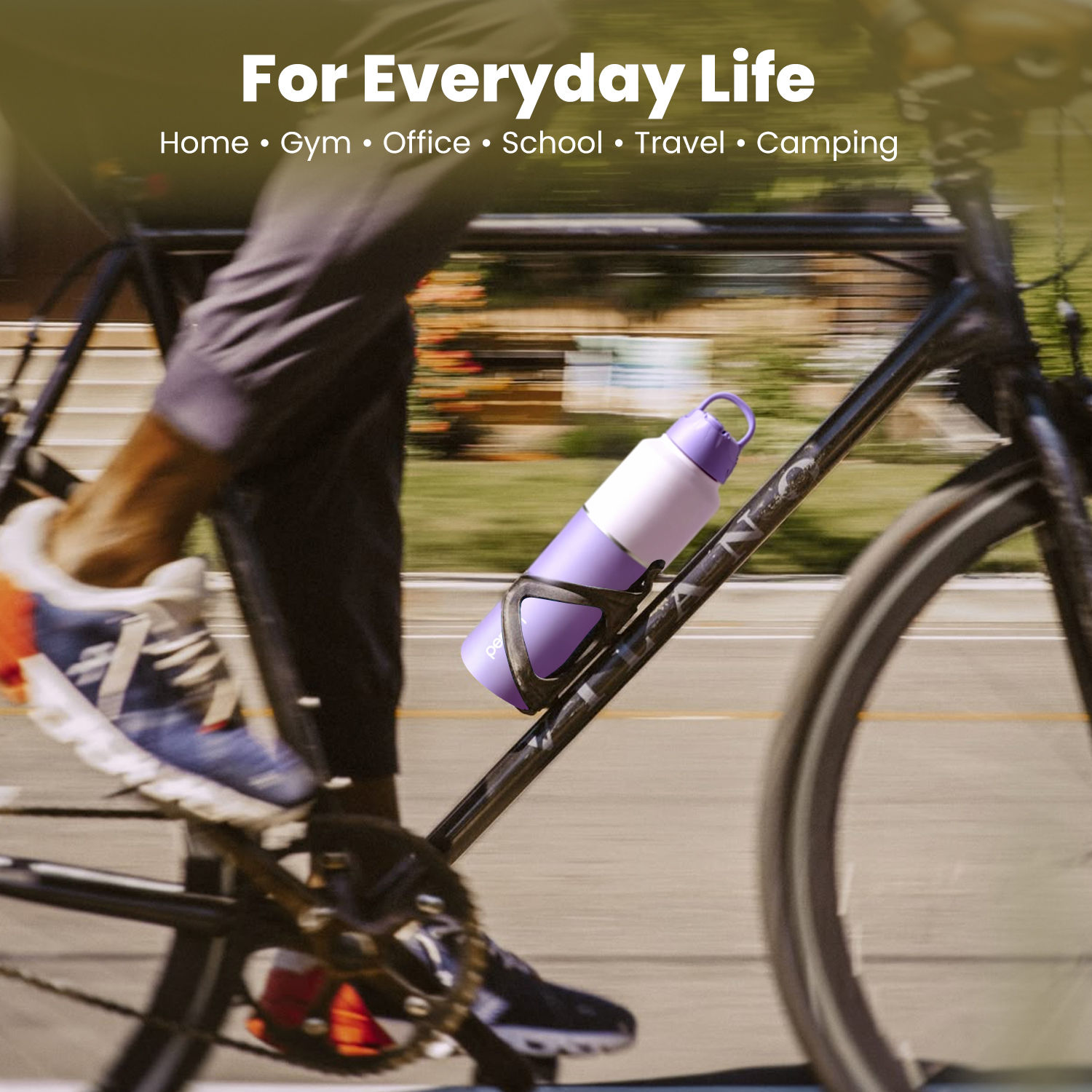 Magic 1Ltr Stainless Steel Water Bottle, Purple