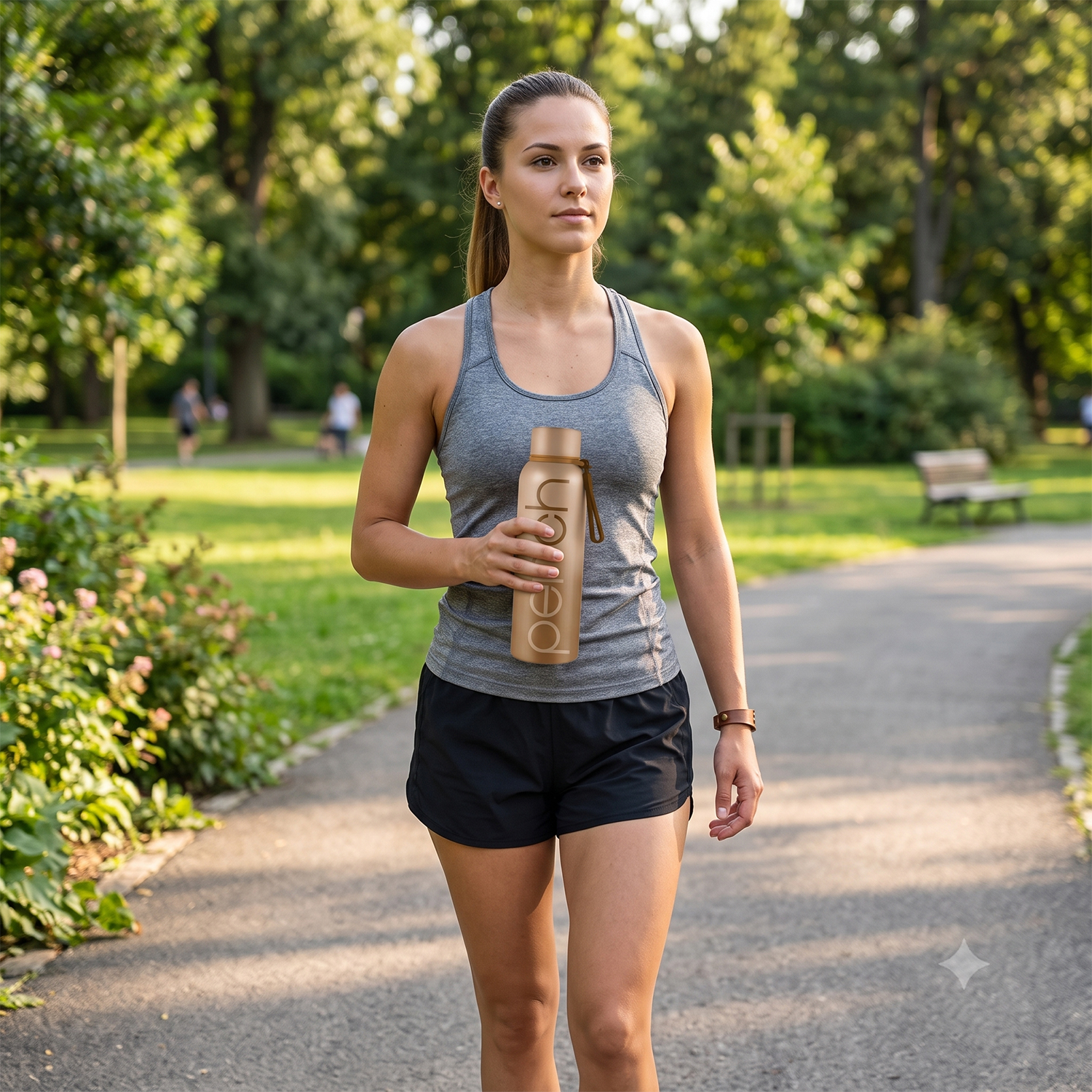 Zion Insulated 720ml Water Bottle, Beach Brown