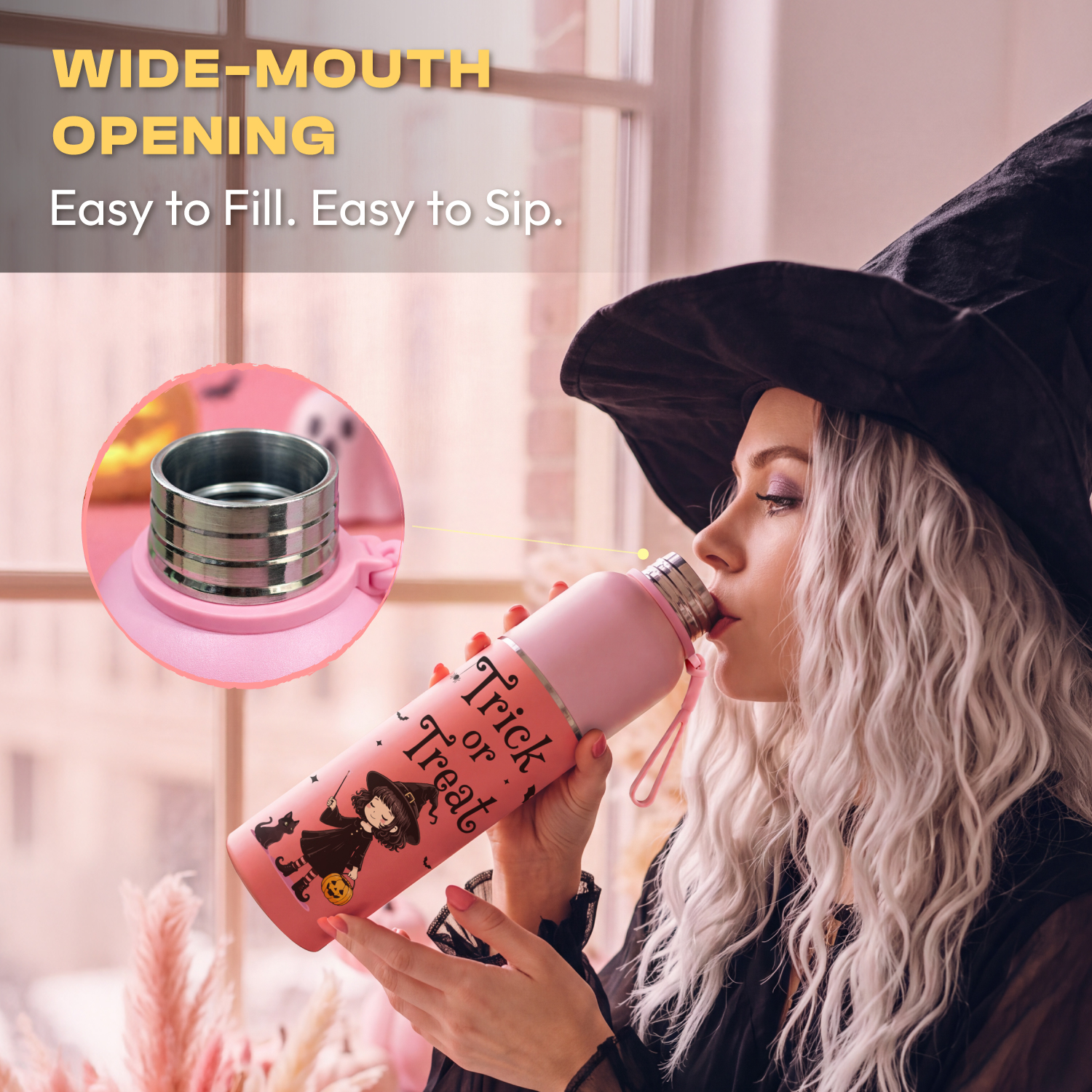 Zenith 1L Insulated Water Bottle – Trick or Treat Edition