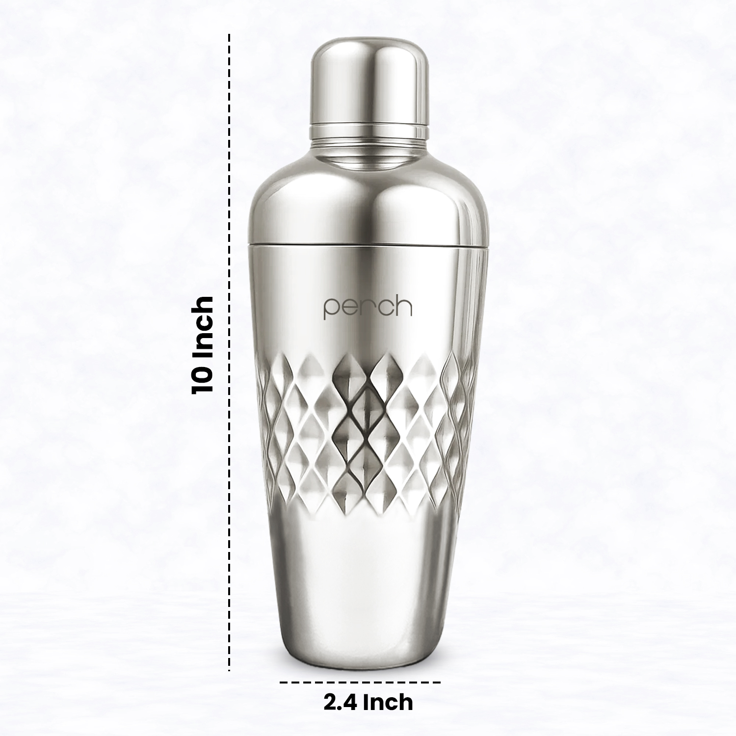 Cocktail Shaker for Cocktails & Mocktails – Stainless Steel Bar Shaker for Mixing Drinks – Silver