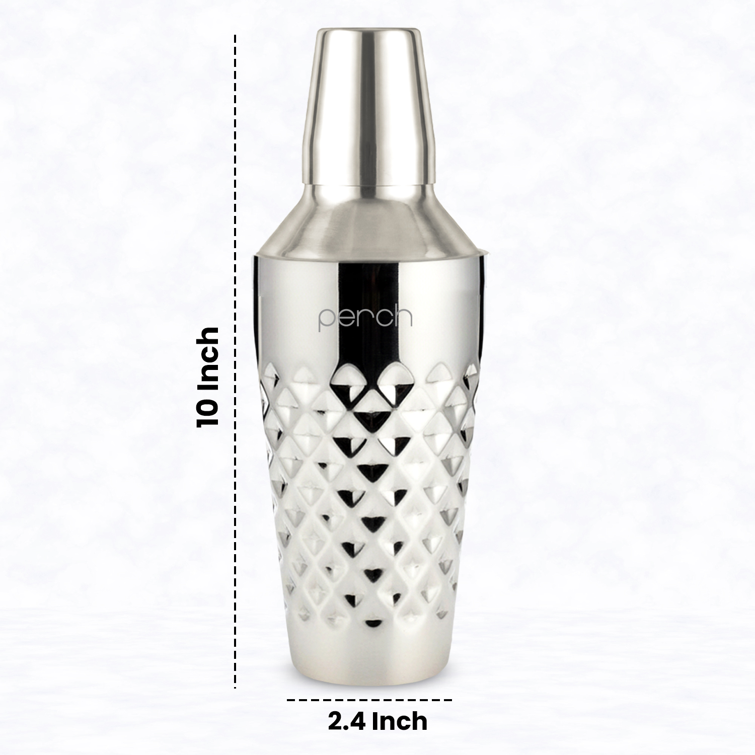 Cocktail Shaker for Cocktails & Mocktails – Stainless Steel Bar Shaker for Mixing Drinks – Silver