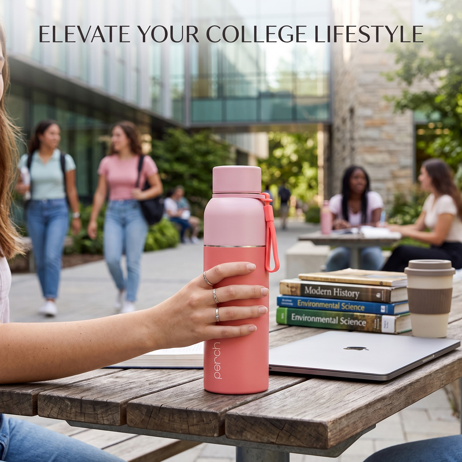 Zenith Insulated 720ml Water Bottle, Baby Pink