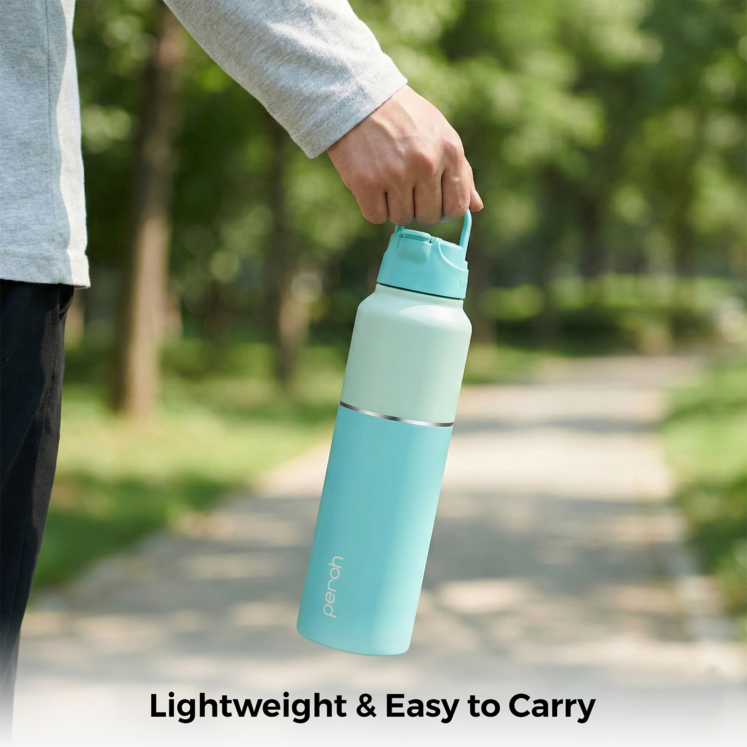 Magic 1Ltr Stainless Steel Water Bottle, Cyan