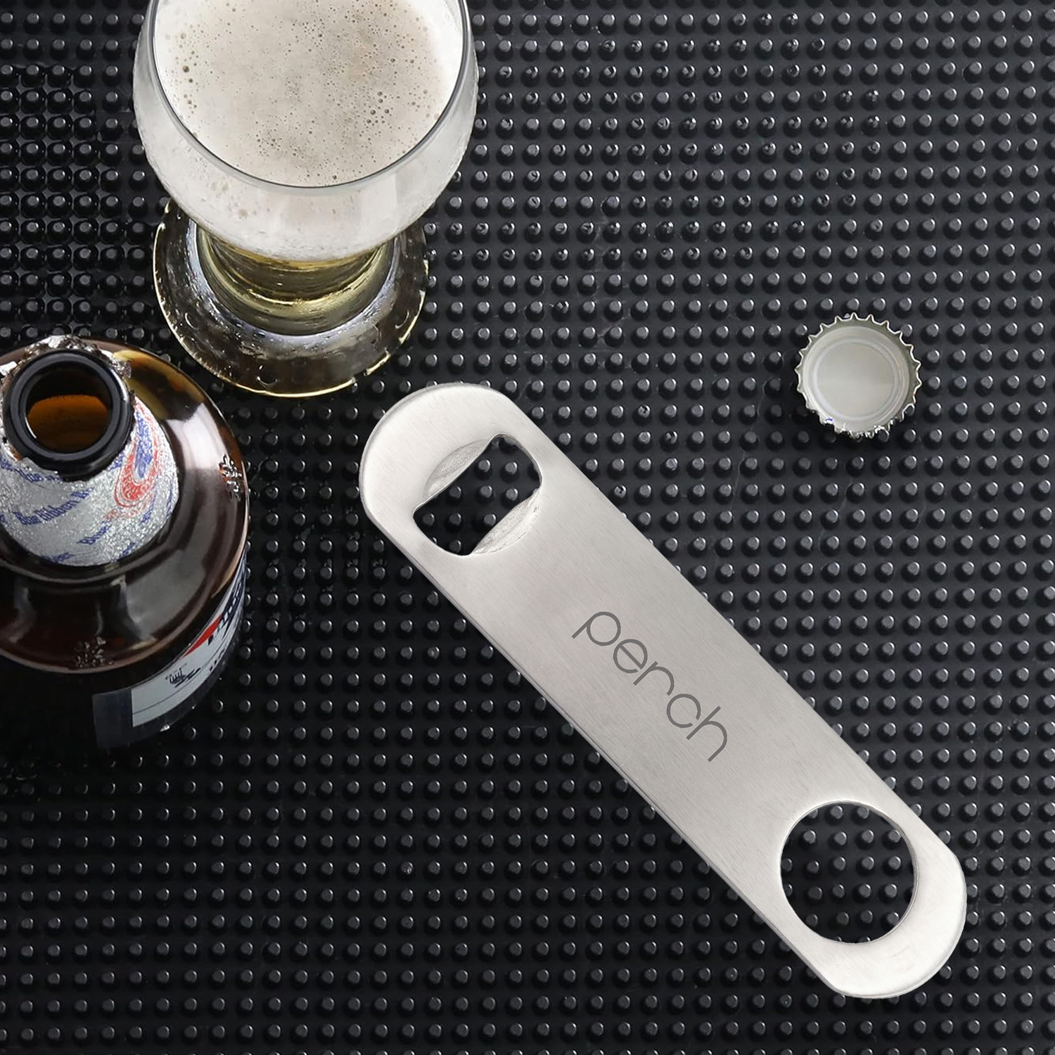 Bar Blade Opener for Bottle Opening – Stainless Steel Bar Tool for Cocktails & Beverages – Silver