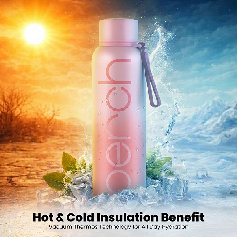Zion Insulated 720ml Water Bottle, Cotton Candy