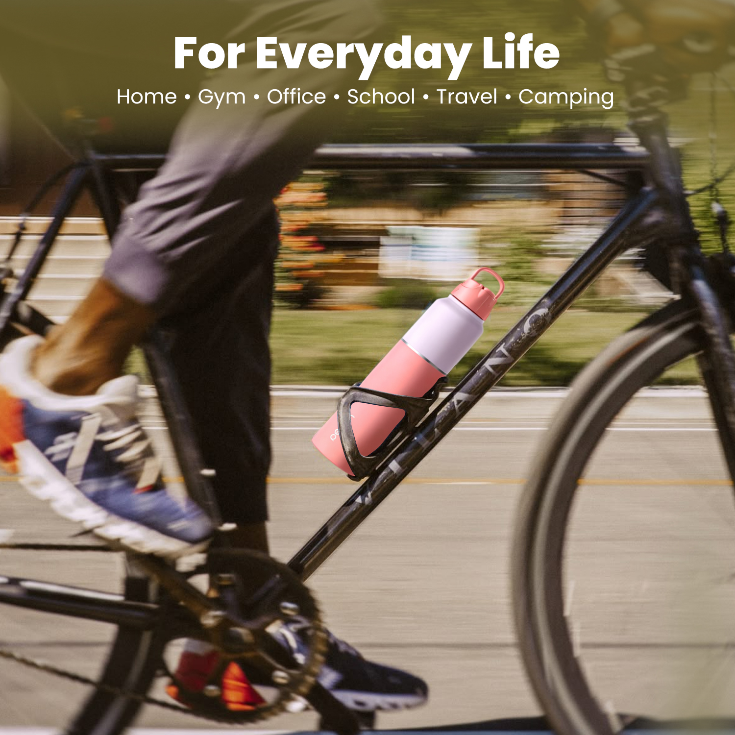 Magic 1Ltr Stainless Steel Water Bottle, Pink