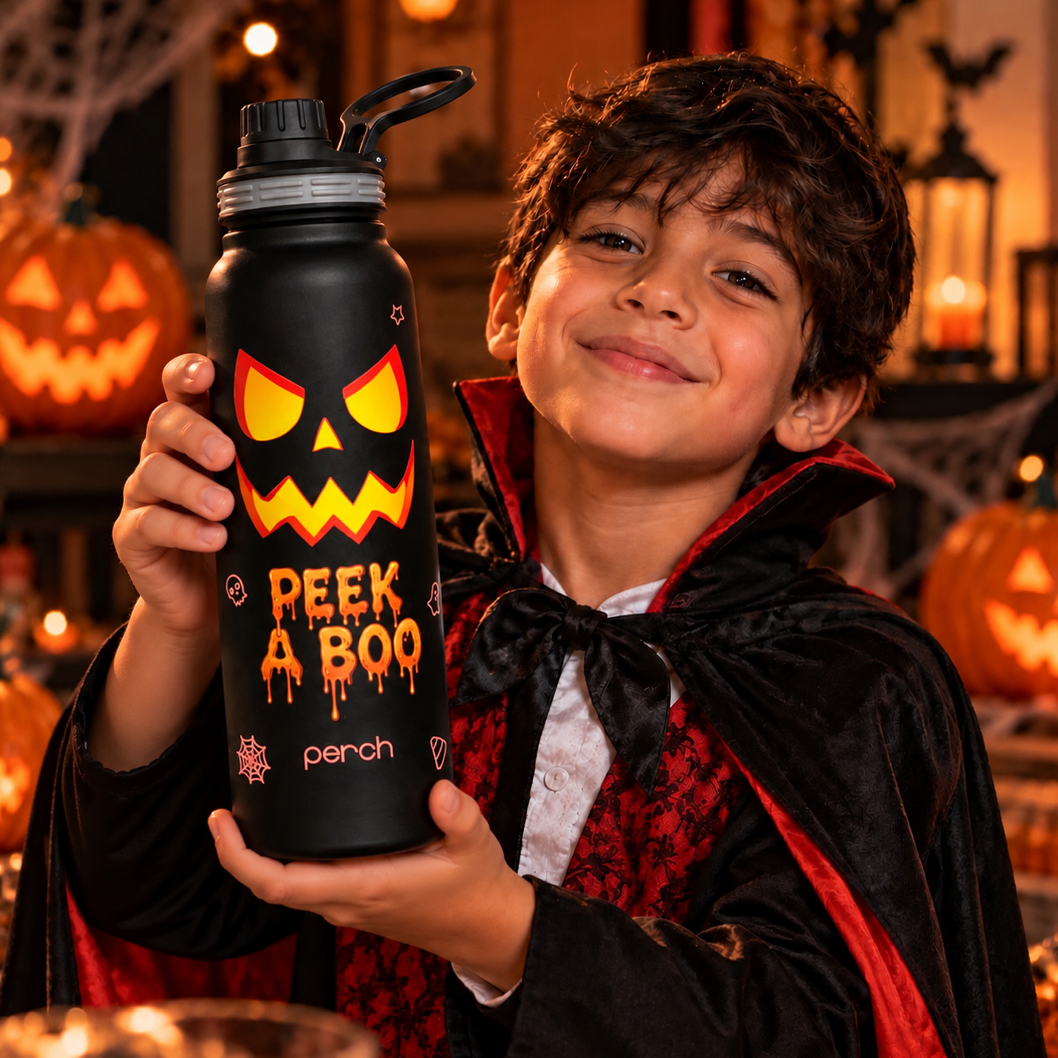 Halloween 740ml Insulated Water Bottle Peek A Boo