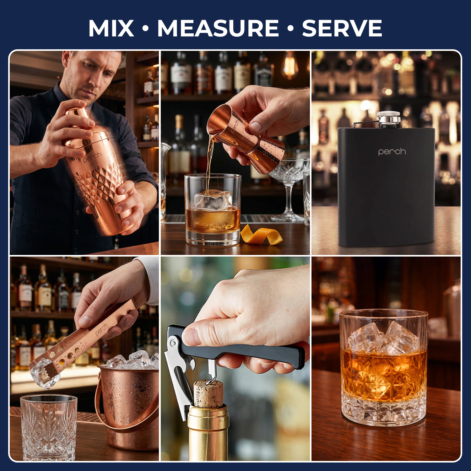 9-Piece Crocodile Print Leatherette Suitcase Bar Set with Cocktail Shaker & 3 Whisky Glasses – Rose Gold