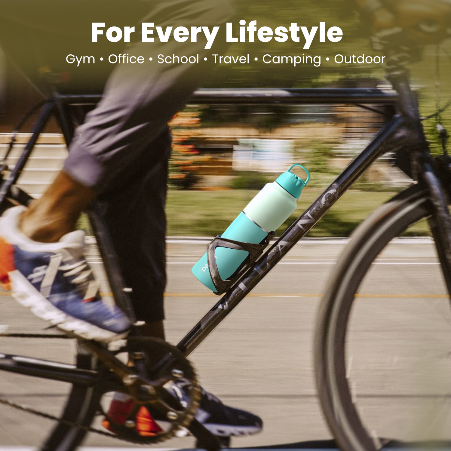 Magic 1Ltr Stainless Steel Water Bottle, Cyan