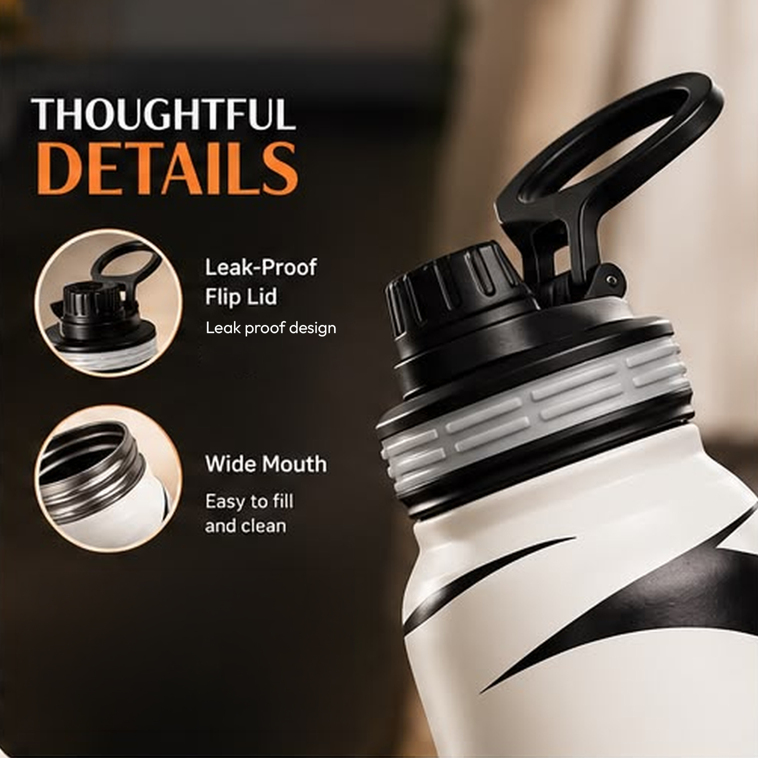 Halloween 740ml Insulated Water Bottle Mummy Print