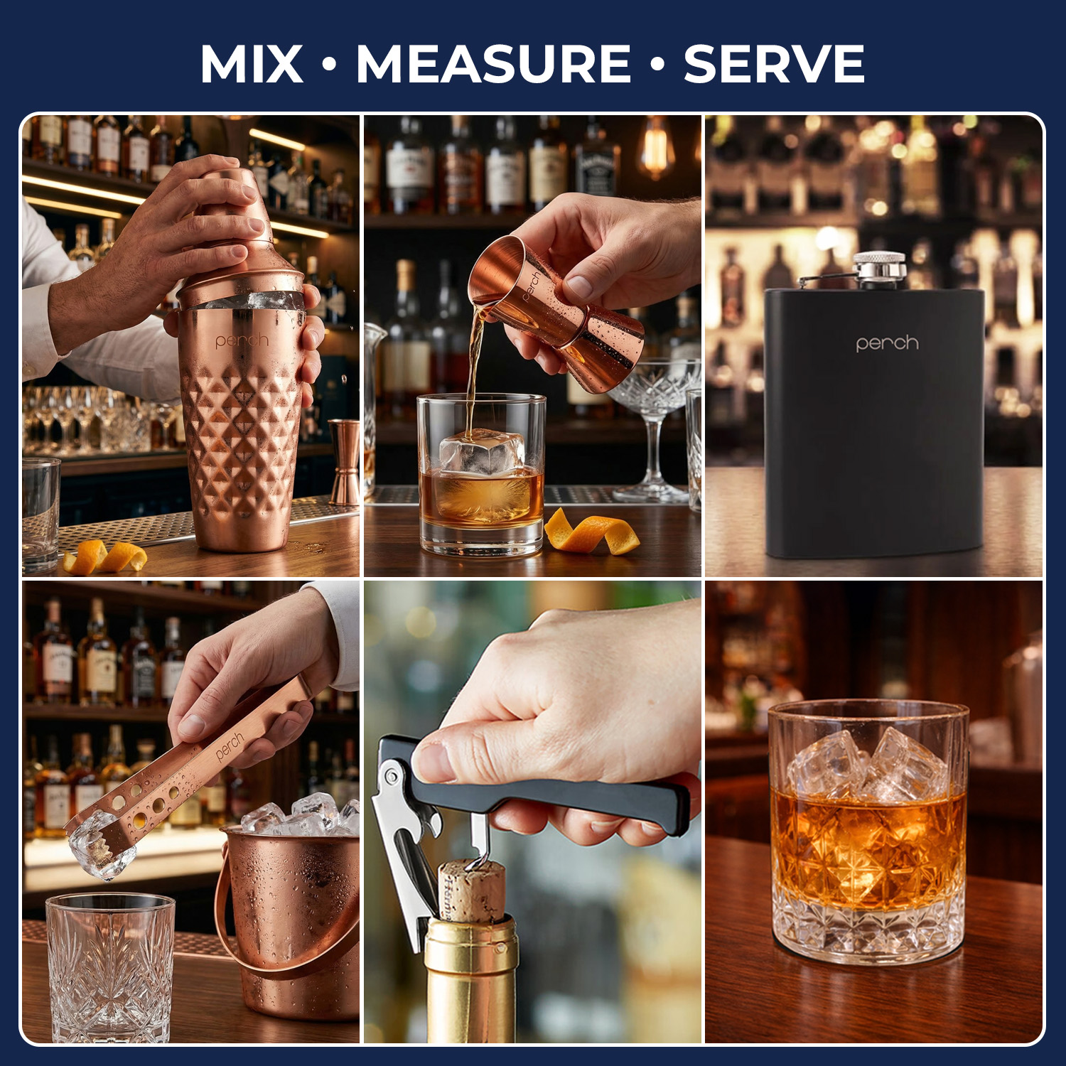 9-Piece Crocodile Print Leatherette Suitcase Bar Set with Cocktail Shaker & 3 Whisky Glasses – Rose Gold