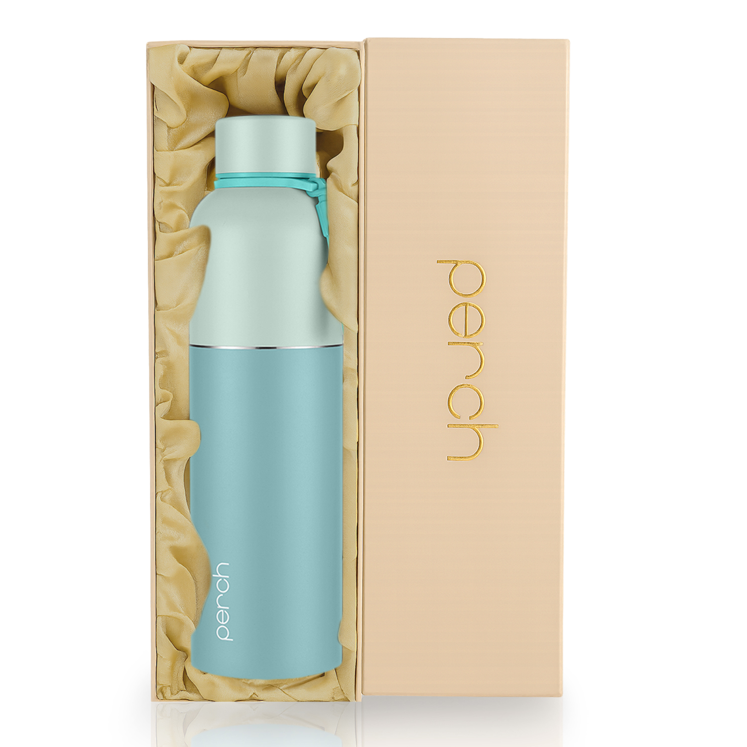 Zenith Insulated 1Ltr Water Bottle with Gift Box, Cyan
