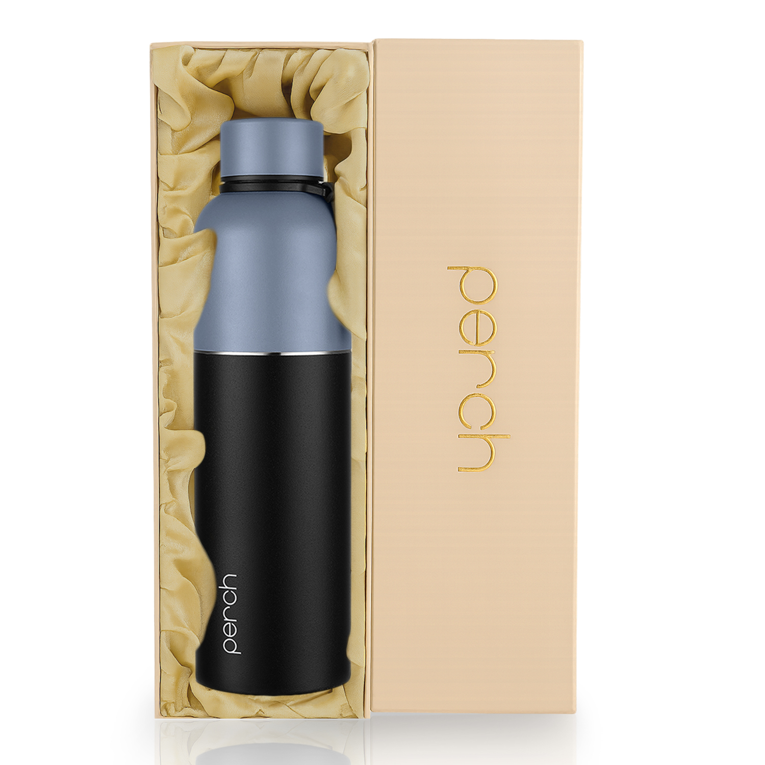 Zenith Insulated 1Ltr Water Bottle with Gift Box, Knight Black
