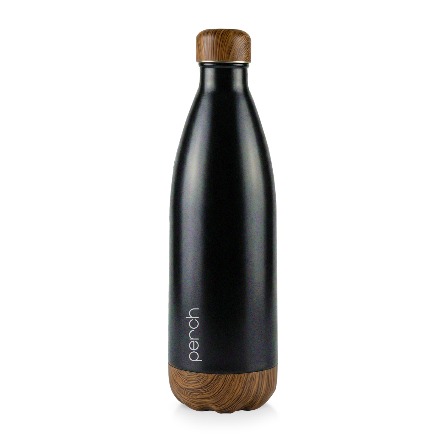 Retro 980ml Vacuum Insulated Stainless Steel Water Bottle, Black