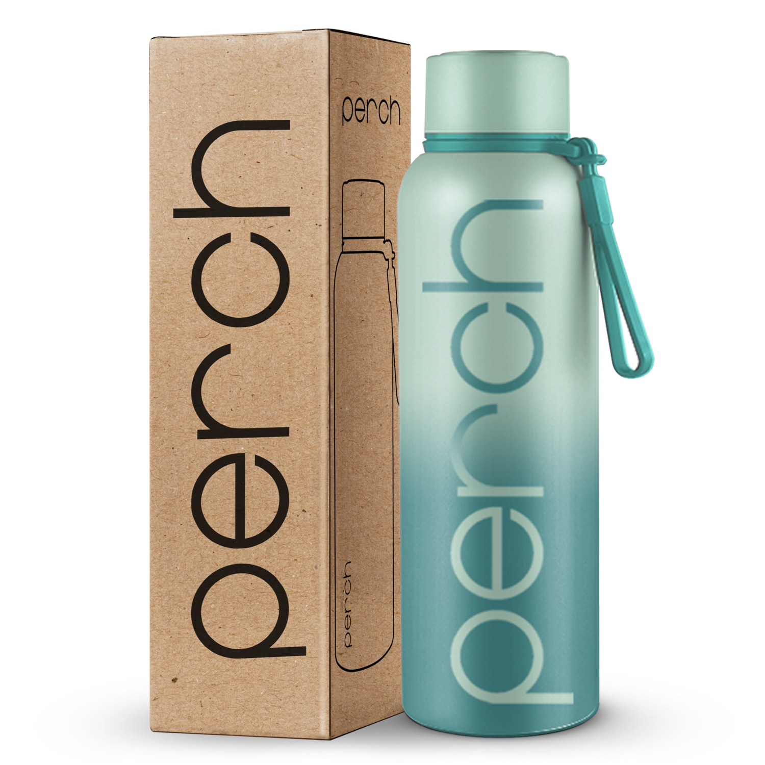 Zion Insulated 720ml Water Bottle, Cyan