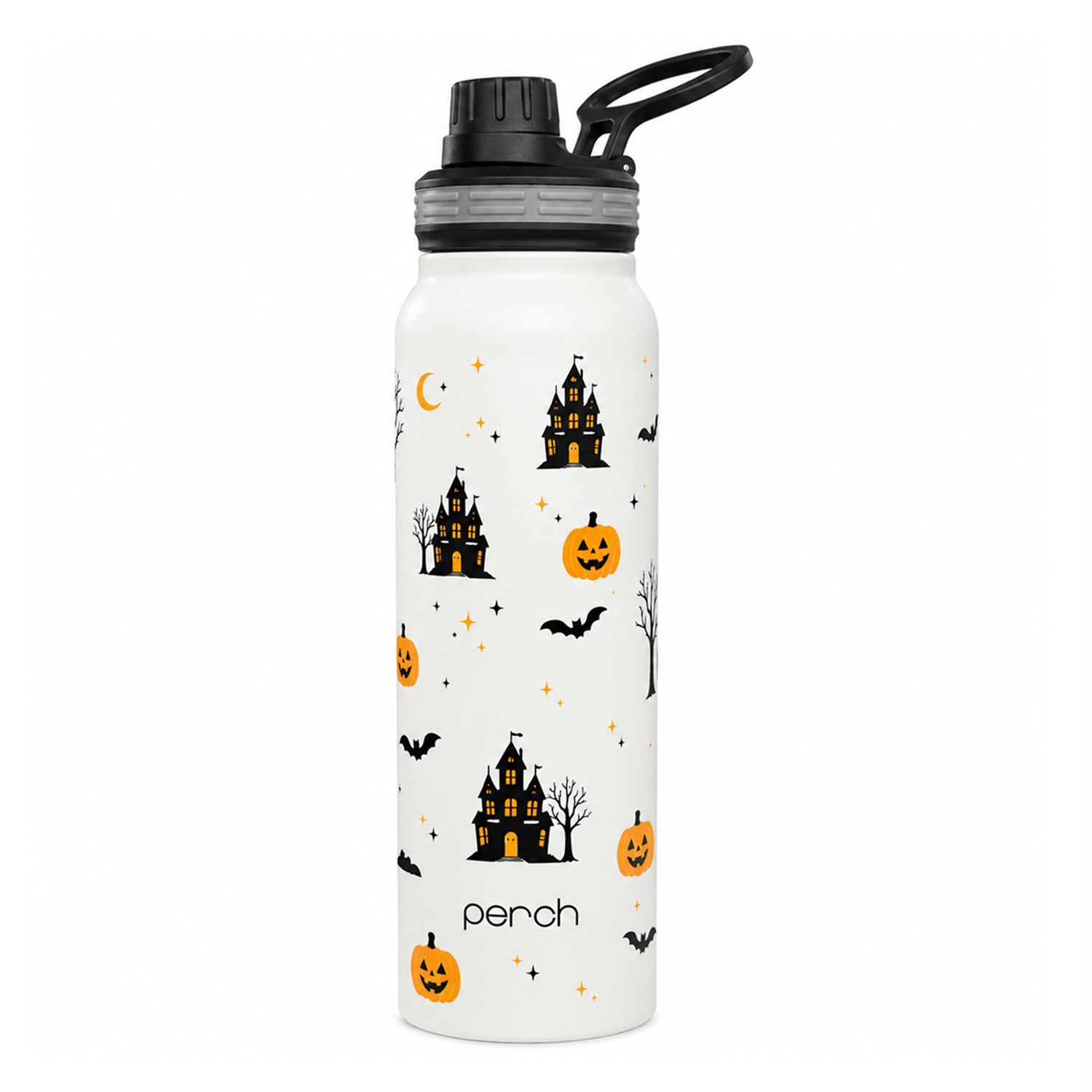 Halloween 740ml Insulated Water Bottle Spooky Print