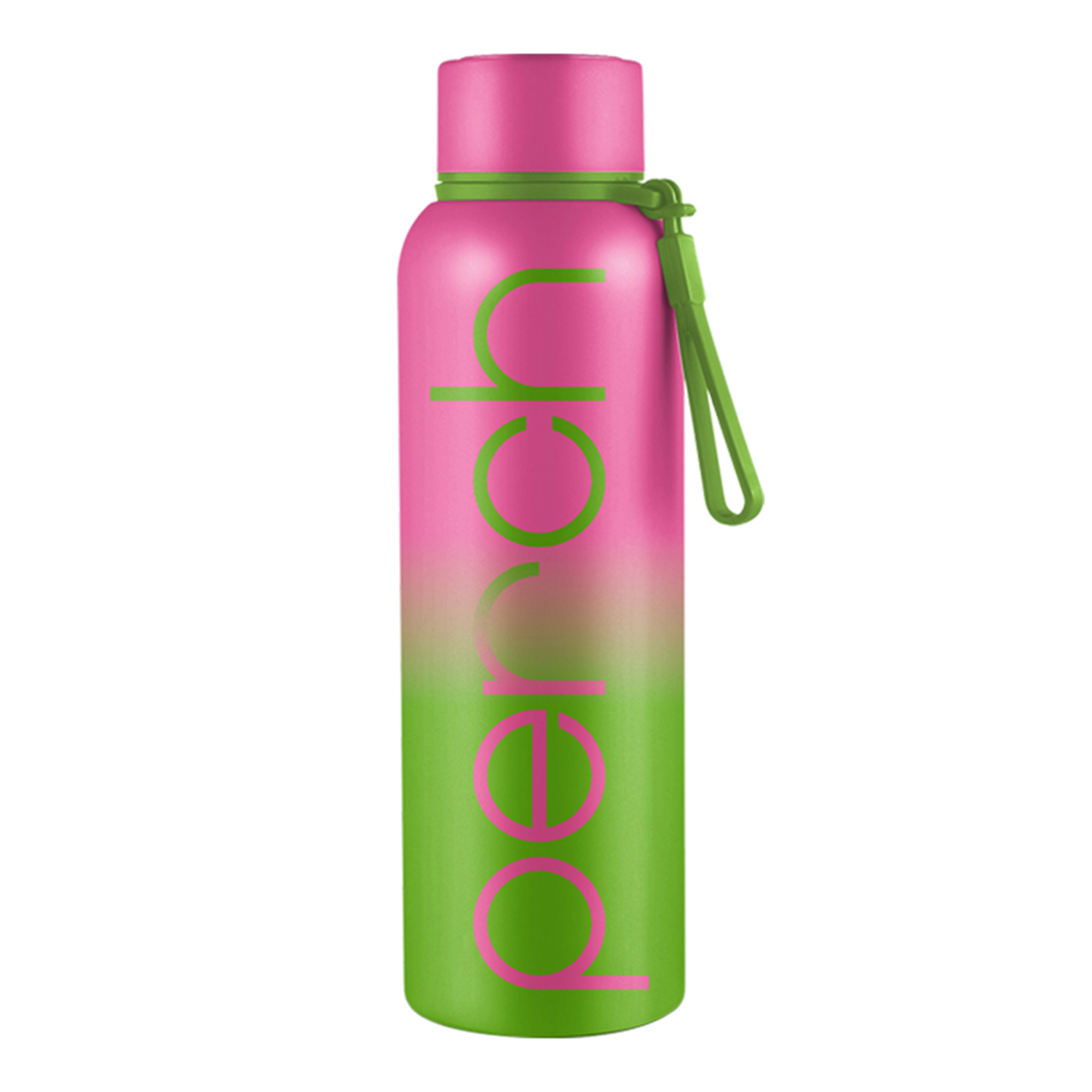 Zion Insulated 720ml Water Bottle, Neon Green & Pink