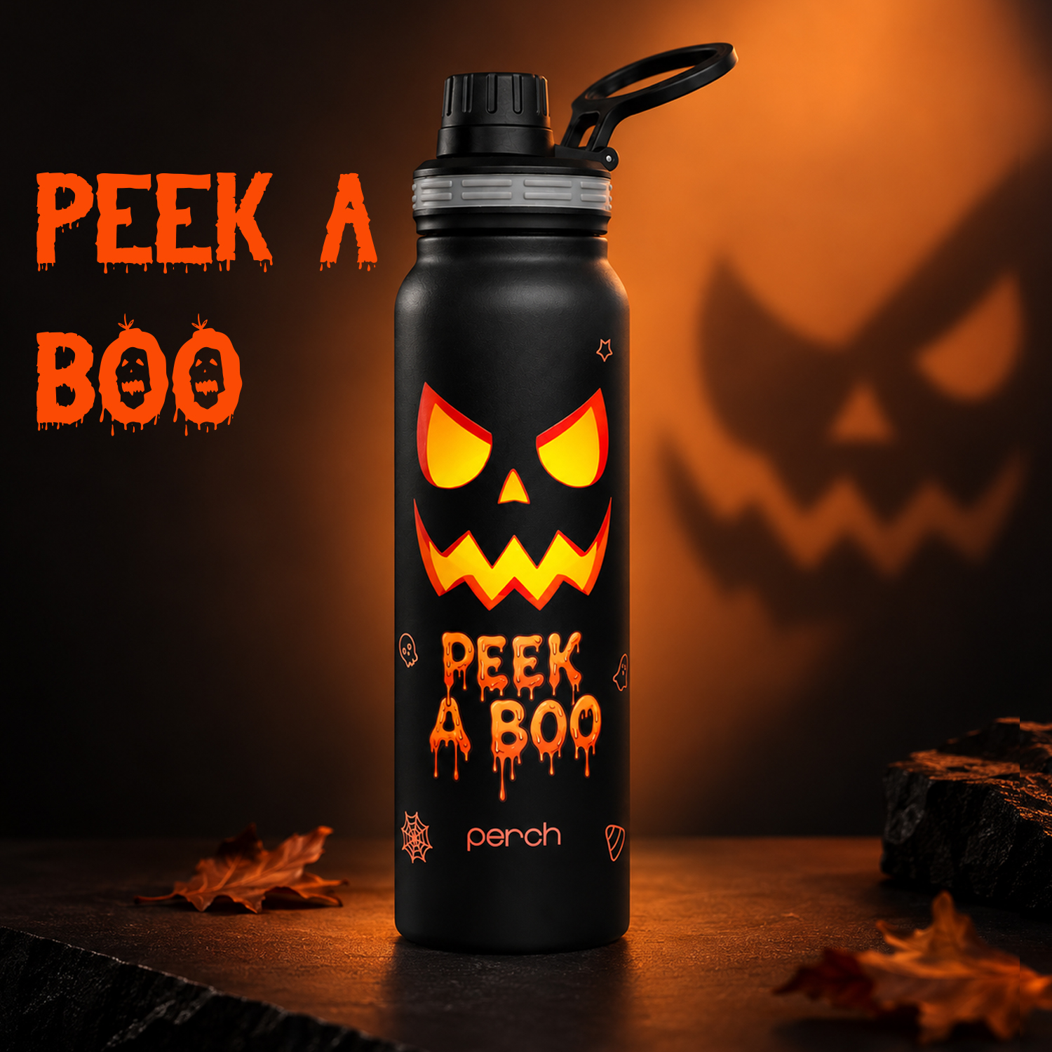 Halloween 740ml Insulated Water Bottle Peek A Boo