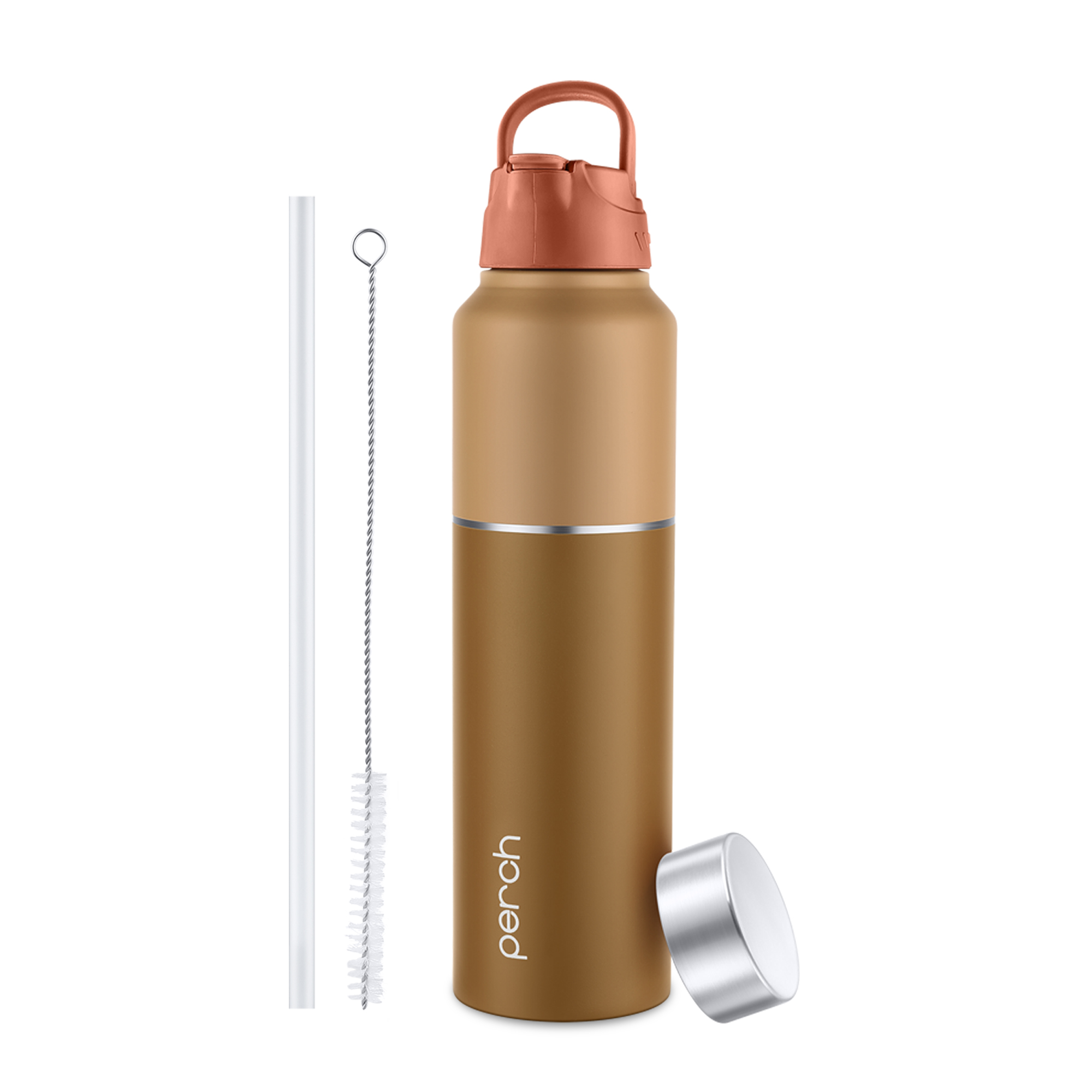 Magic 1Ltr Stainless Steel Water Bottle, Amber Brown